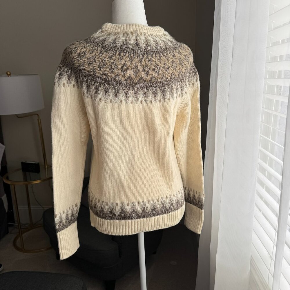 NWT Brooks Brothers Italian Yarn Alpaca Wool Blend Fair Isle Sweater - size M - Picture 3 of 5